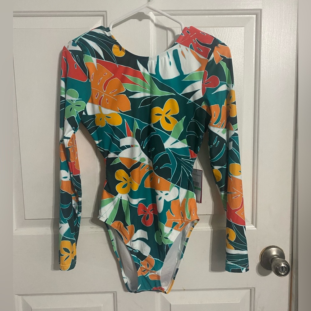 Vince Cumato - Tropical Long Sleeve Swimsuit